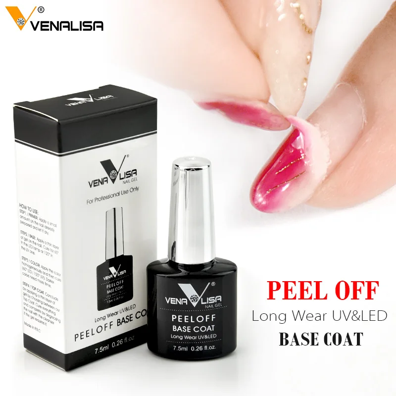 PeelOff Venalisa 7,5 мл переводной фольга Гель-лак для ногтей замачиваемый Светодиодный УФ-Гель-лак Быстросохнущий Звездный клей штамп гель-фольга nar art - Цвет: PeelOff