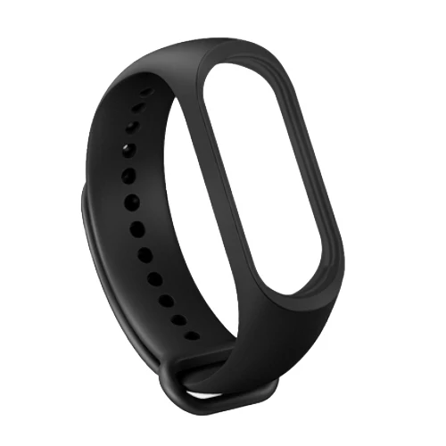 Для Xiaomi mi ремешок 4 ремешок силиконовый браслет для Xiaomi mi 4 аксессуары браслет mi Band 4 замена двойной цвет ремни - Цвет: Black