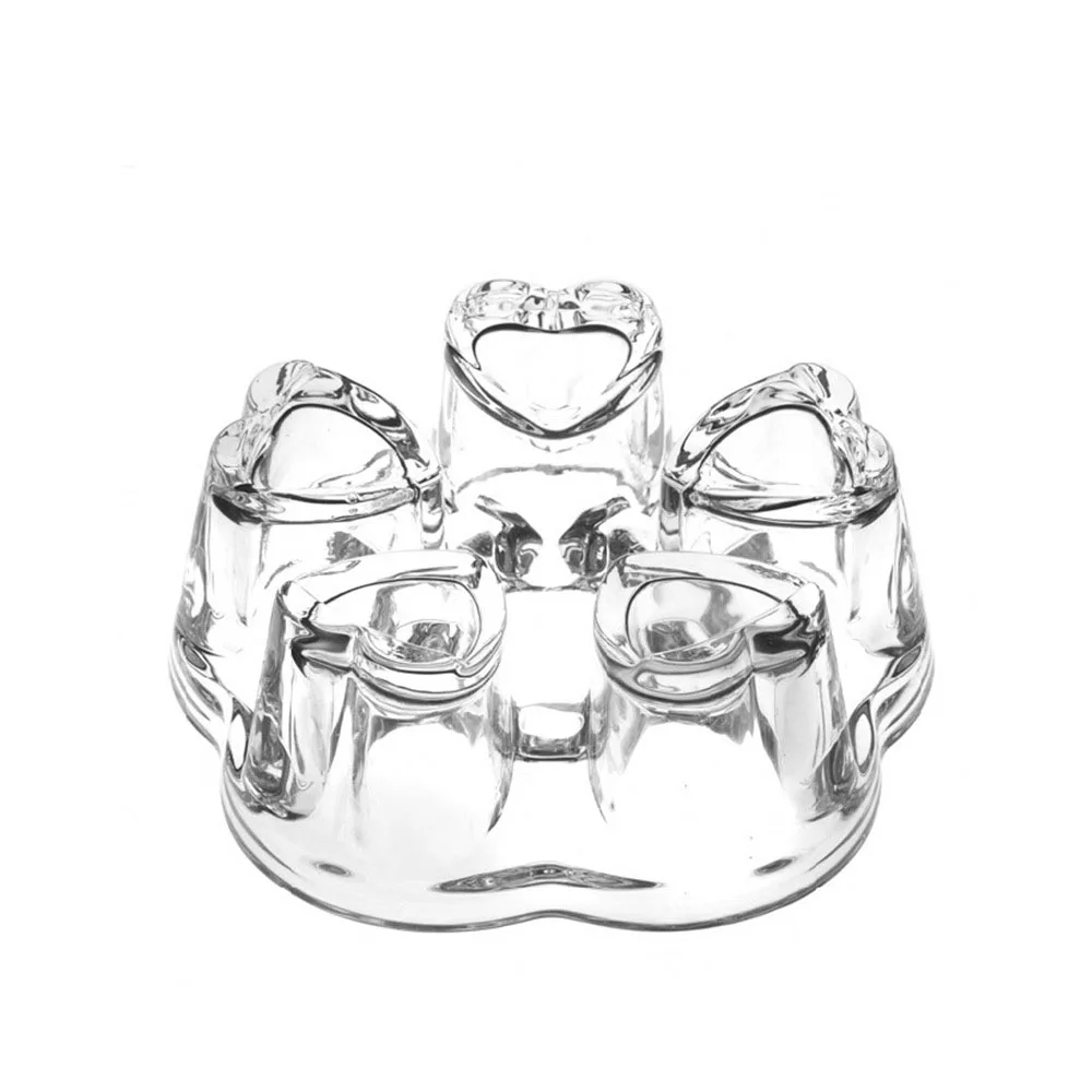 Утолщенный стеклянный чайный набор чайник нагреватель чашка специальное