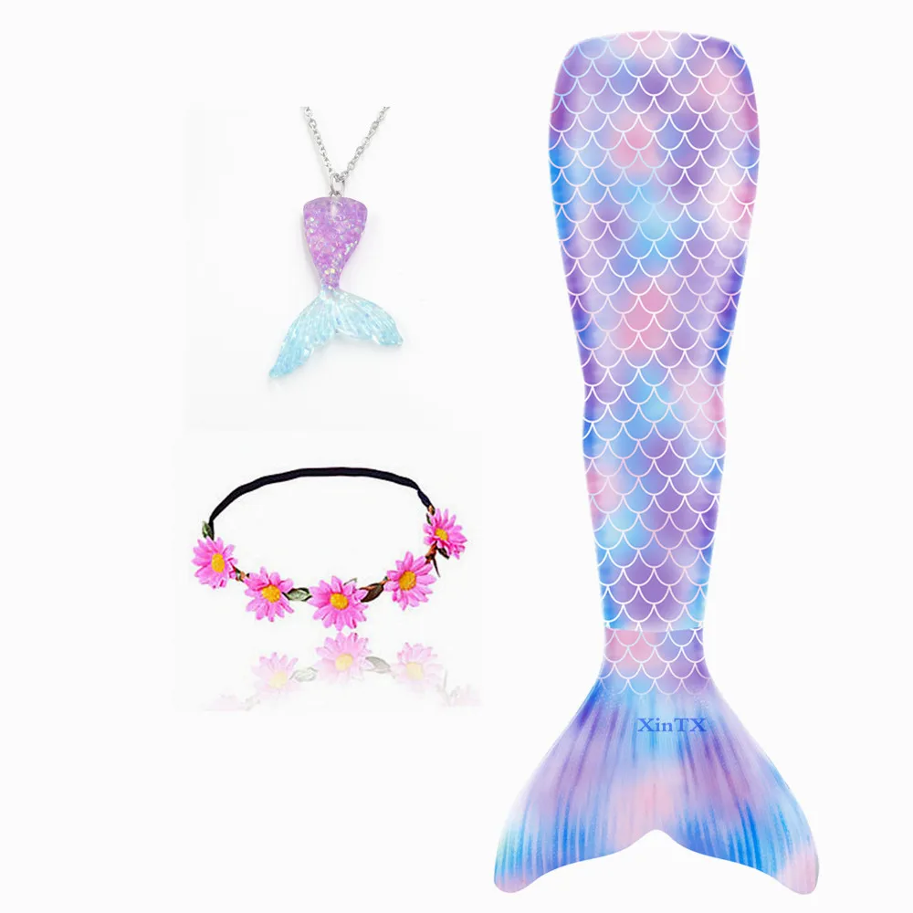 Купальный костюм-моноласт для девочек косплея Хэллоуина хвосты маленькой