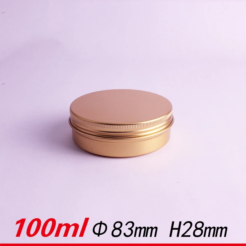 Алюминиевая банка 10/30/50 шт. 30 г 50 60 80 100 150 металлическая для крема золотая