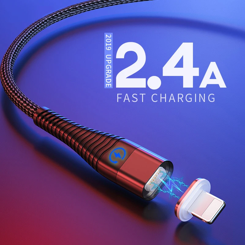 Магнитное зарядное устройство Usb со светодиодной подсветкой кабель для iphone 11 Pro Max