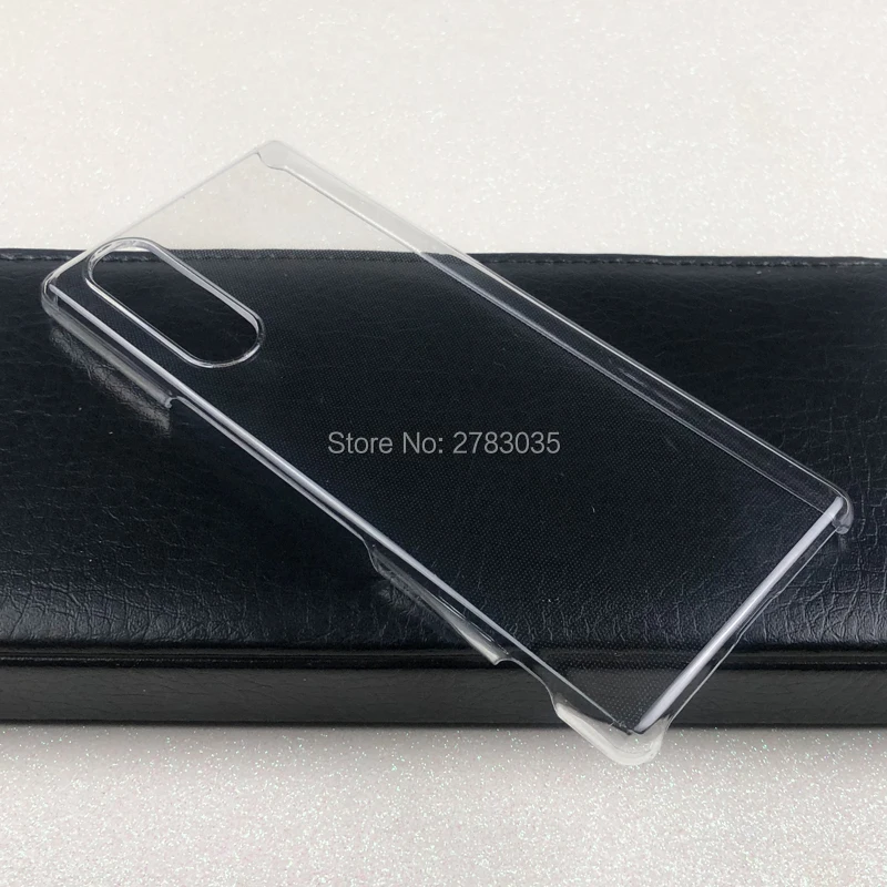 Глянцевый чехол для телефона Sony Xperia 5 6,1 дюйма, прозрачный Невидимый жесткий чехол из поликарбоната, прозрачная защитная задняя крышка (art.: 3a363697aea) - 3a363697aea