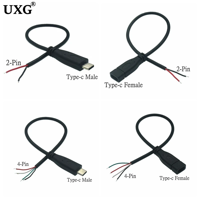 

Кабель-удлинитель для зарядного устройства с разъемом типа C и USB-c, 25 см