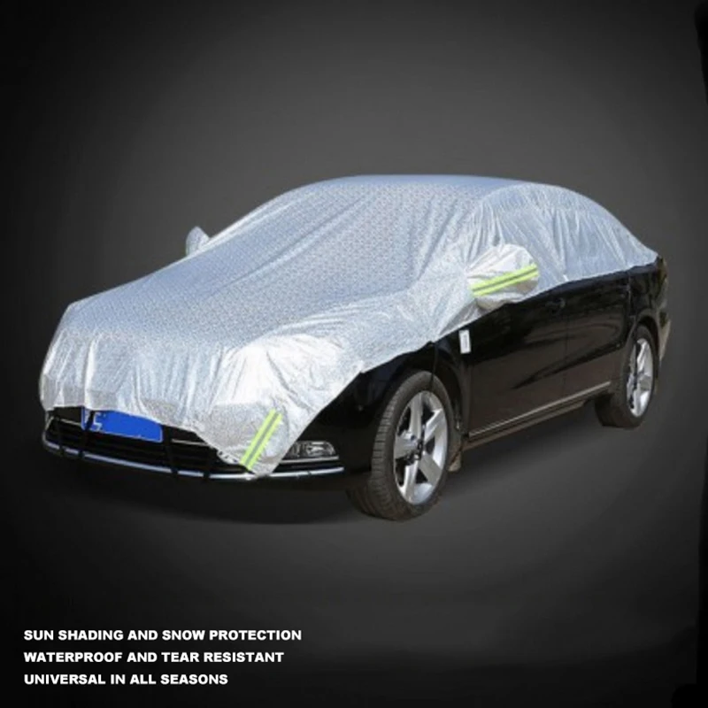 

Waterproof Car Cover Automobile Reflector Outdoor Sunscreen Cover Dustproof Rain And Snow Protection Suv General Sunscreen
