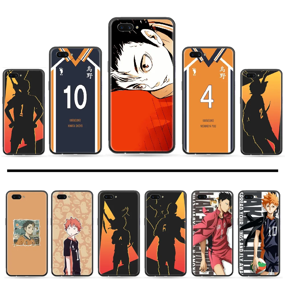 Аниме Haikyuu Мягкий Силиконовый ТПУ чехол для телефона OPPO F 1S 7 9 K1 A77 F3 RENO F11 A5 A9 2020 A73S R15