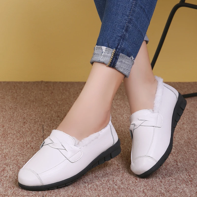 Plardin/Новинка женская обувь из натуральной кожи удобная на плоской подошве