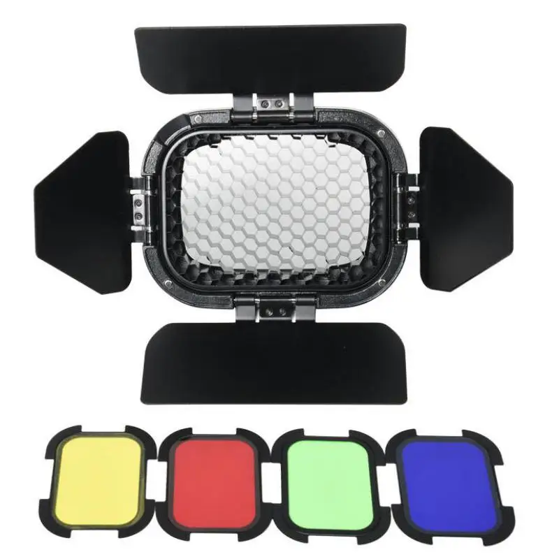 

Godox BD-07 Suitable for AD200/AD200pro Color Film Four-Page Baffle Outside Shooting Light Flash Special Honeycomb Accessory