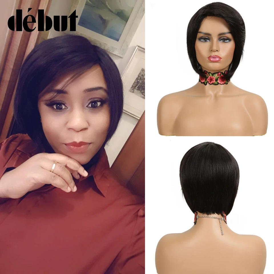 Debut Ombre Human Hair Wigs Brazilian Short Bob TT2/27 Cheap Remy For Black Women | Шиньоны и парики