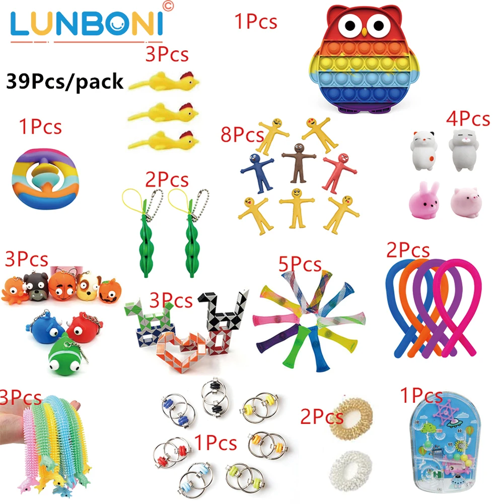 

Bubble Pop Fidget Toys Kawaii Owl Shell Reliver Anti Stress Relief Sensory Toys Gift For Adults Children Decompression Toys ZH