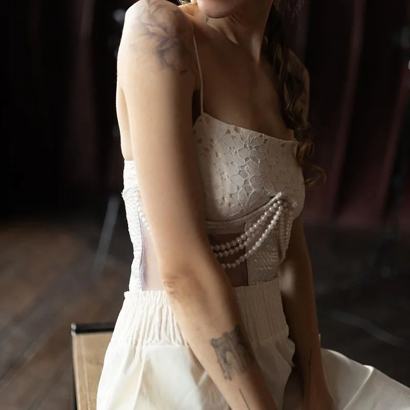 

Corset Waist Belt Pearl Beading Lace-up Women Waistbands Slimming Underwear Bandage Sheath Bodies for Women Girdle Pu Patchwork