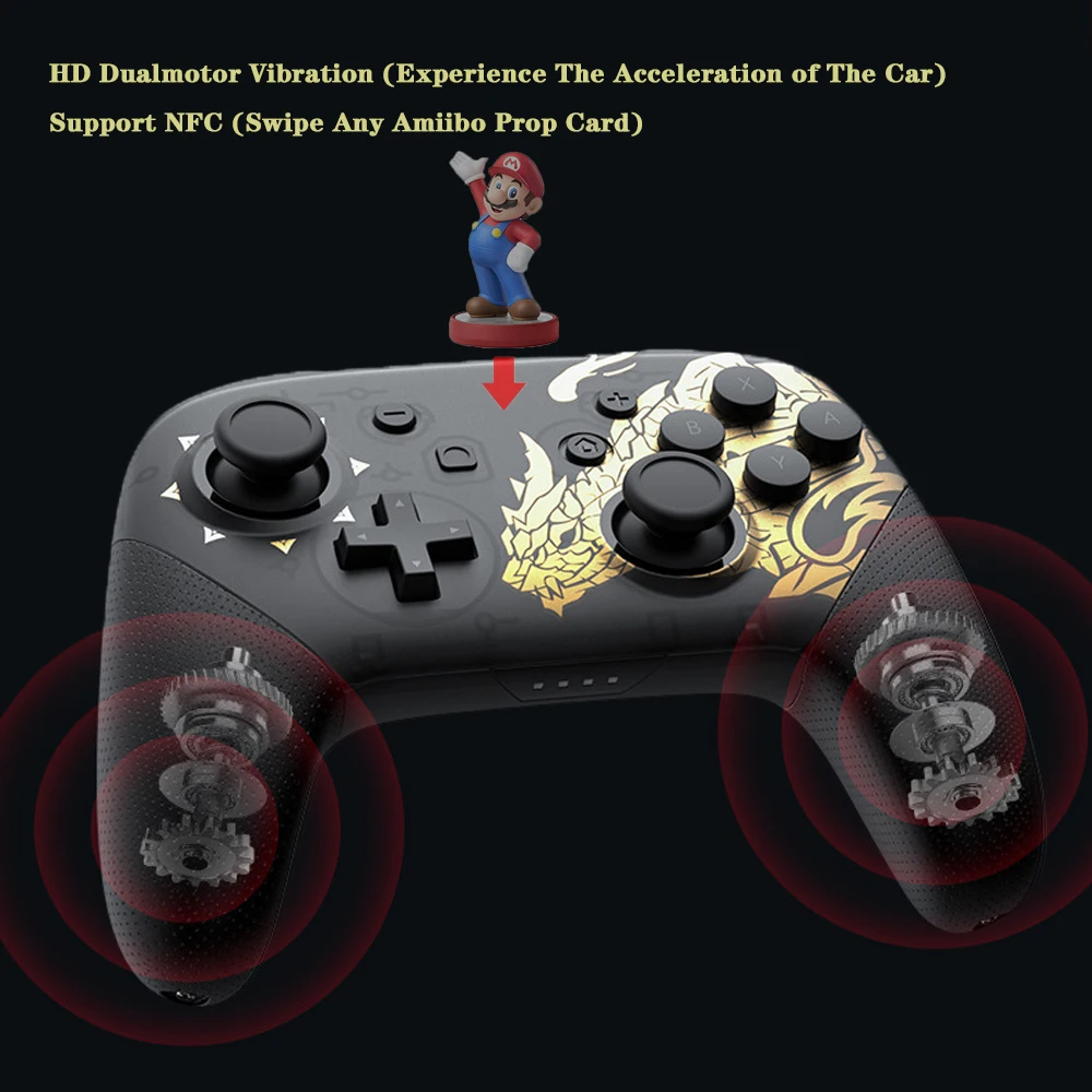 Беспроводной переключатель Pro контроллер Bluetooth геймпад для Nintendo Switch/Lite/игровой