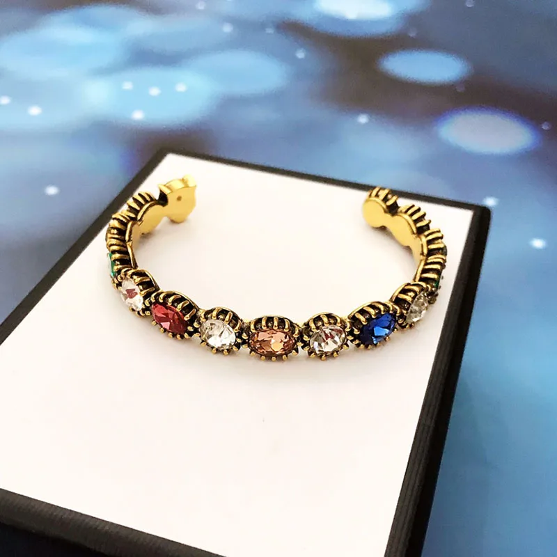 

Новинка 2021, браслет с головой тигра для женщин, цветной браслет с бриллиантами для пар, роскошный Очаровательный Модный праздничный подарок...