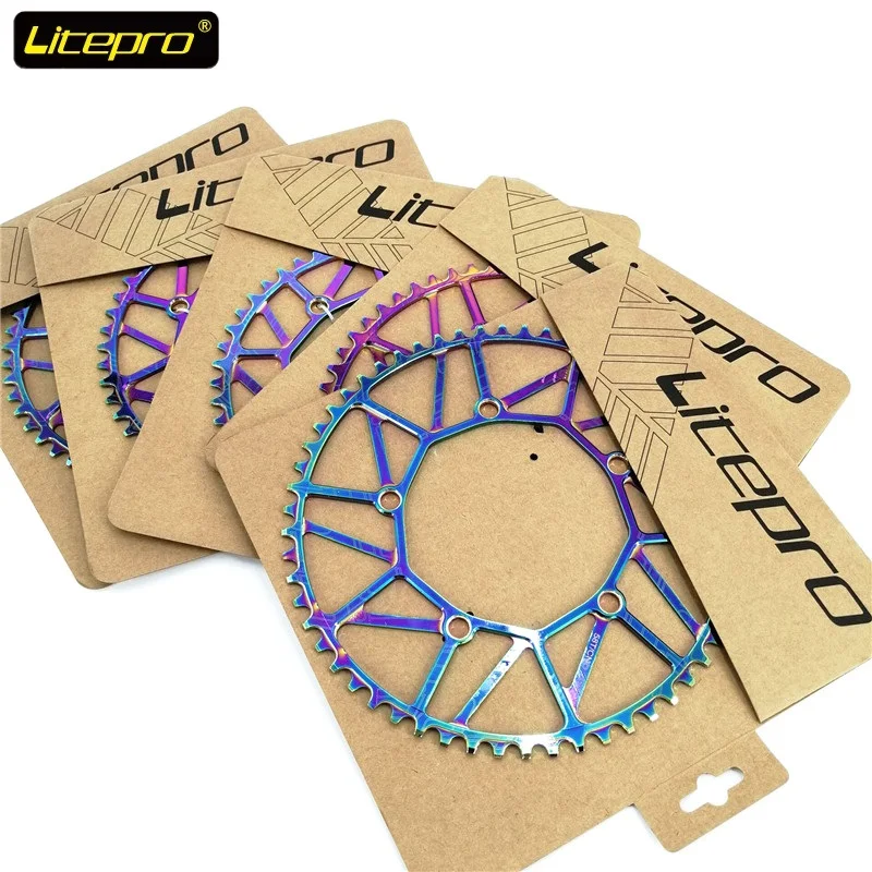 

Цепное колесо Litepro 130BCD 48T 50T 52T 54T 56T 58T, цепное кольцо, звездочка из сплава с титановым покрытием, колеса 8-9-10 скоростей, детали шатуна