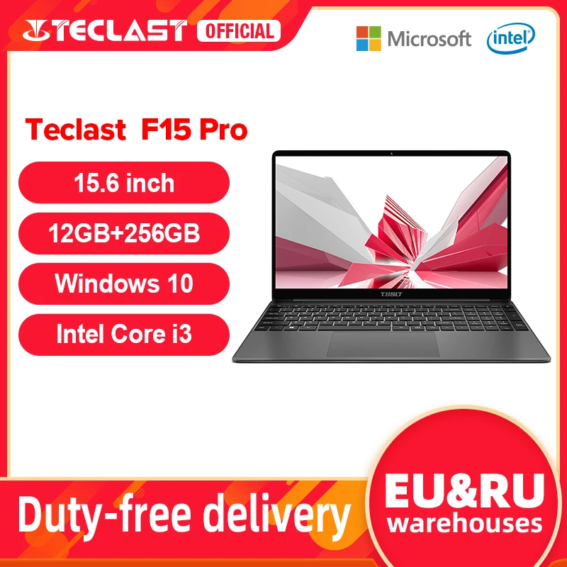 Teclast F15 Pro ноутбук с 15 6-дюймовым дисплеем 6x1920 12 Гб ОЗУ 1080 ПЗУ |