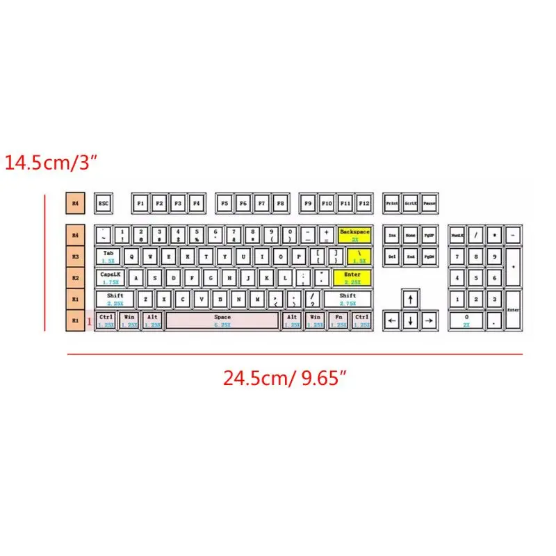 

Carbon Color 104+21 Key Laser Carving OEM Profile PBT For filco Cherry G80-3800 3850 3000 Mechanical Keyboard Keycap