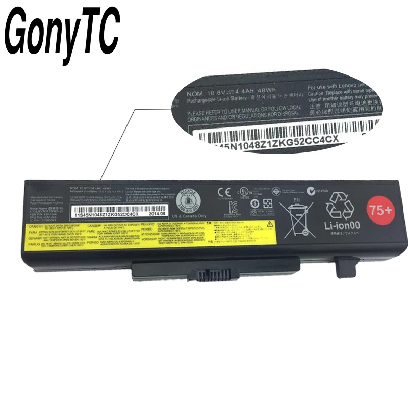 

GONYTC 45N1048 48Wh L11S6Y01 L11M6Y01 Battery For Lenovo E430 b590 E440 E530 G480 G580 G585 G780 Y480 Y580 G500 L11L6Y01 75+