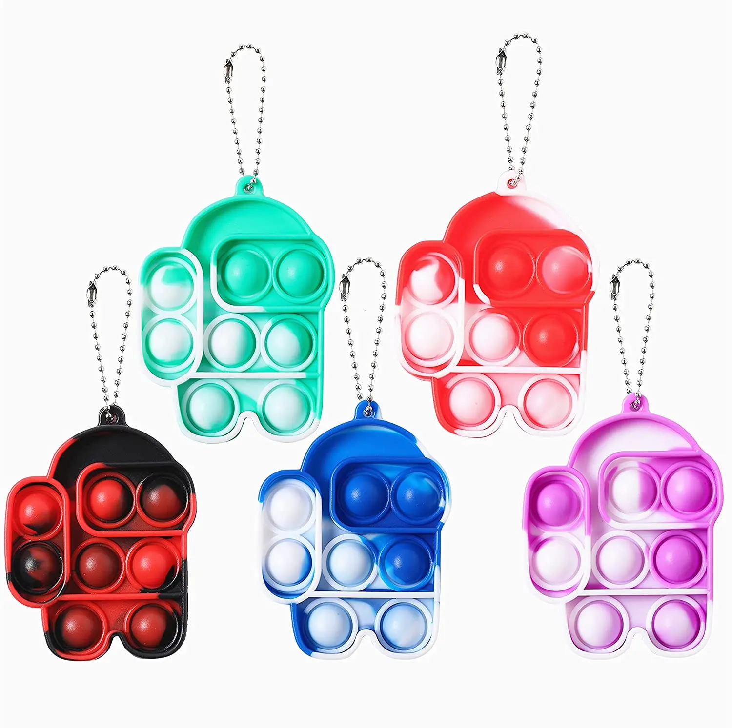 

Cheap Kawaii Mini Push Bubble Sensory Fidget Toys Keychain Simple Dimple Squishy Anti Stress Reliever For Adult Kid Popite Toys