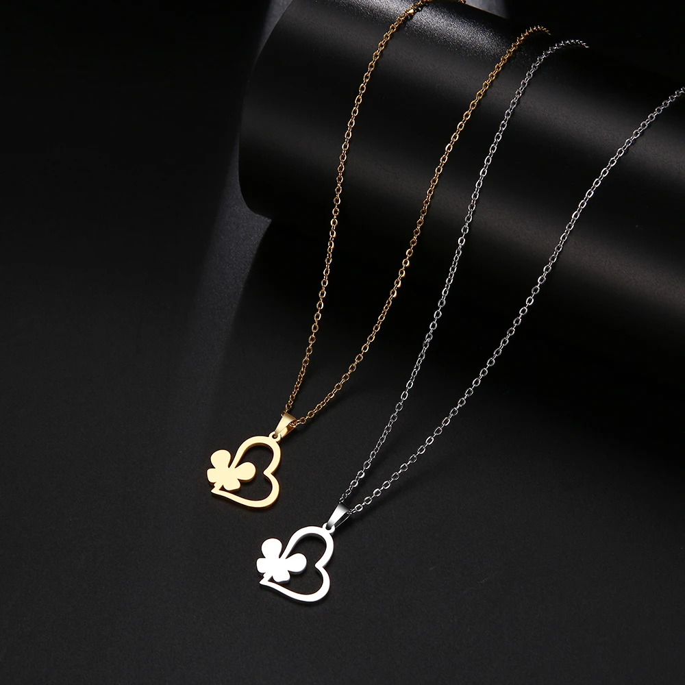 Ожерелье из нержавеющей стали для мужчин и женщин ожерелье с подвеской в виде