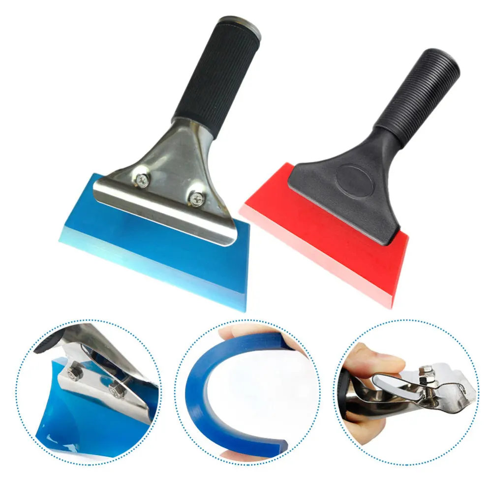 Скребок резиновый износостойкий из нержавеющей стали для чистки автомобиля 2 шт.|