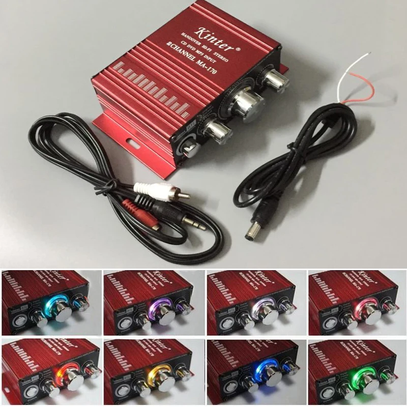 

Аркадная игра MA-170 12V 2 канала светодиодный мини Hi-Fi стерео усилитель для Аркада JAMMA MAME машина шкафы