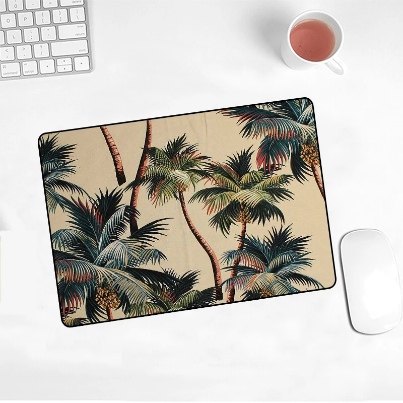 Коврик для мыши XGZ с изображением русского бананового дерева и зеленых листьев