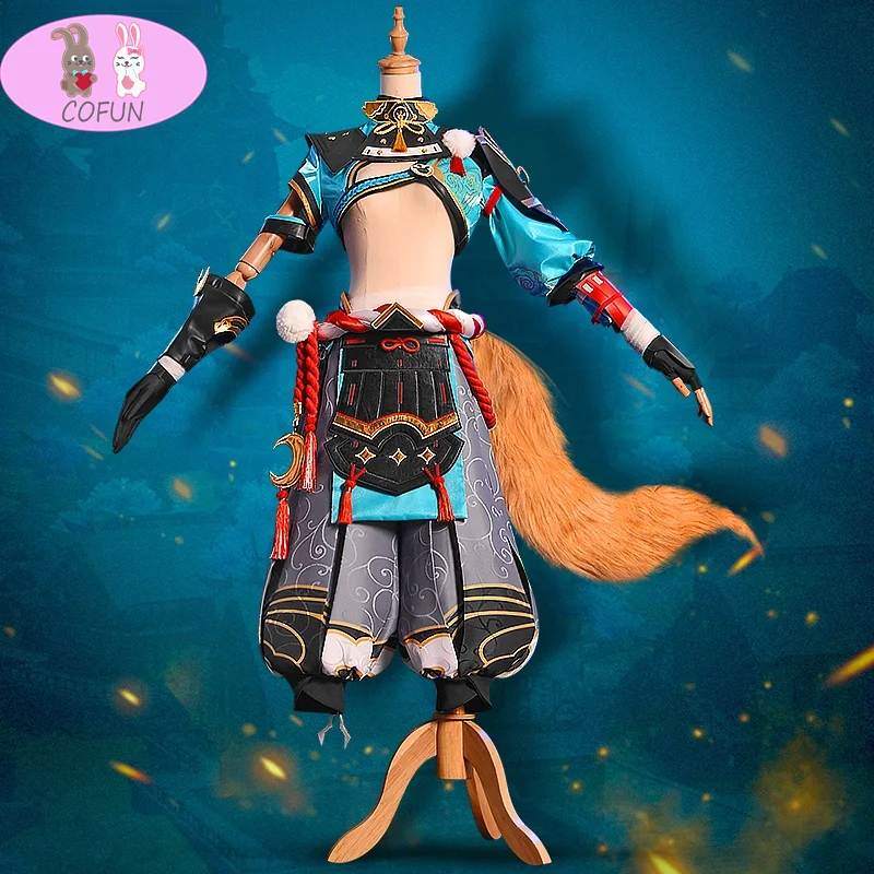 

Аниме! Игровой костюм Genshin Impact Gorou, крутая униформа, костюм для косплея, одежда для ролевых игр на Хэллоуин и вечеринку для мужчин, новинка 2021