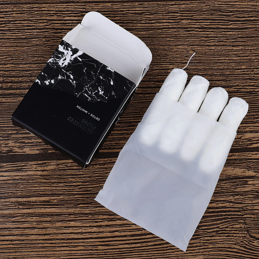 

Biodegradable Dental Floss Bamboo Charcoal Floss 4 Rolls 120m Natural Silk Spool Eco-Friendly Zero Waste Oral Care