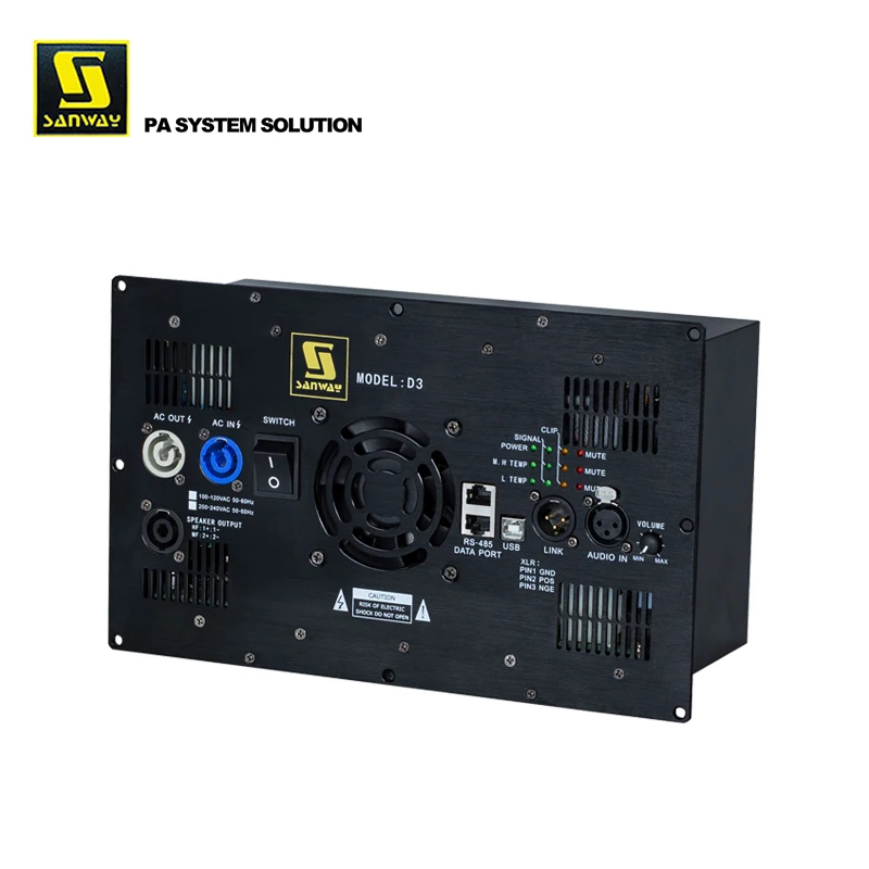 

D3 1800W аудио DSP активный усилитель мощности динамика модуль