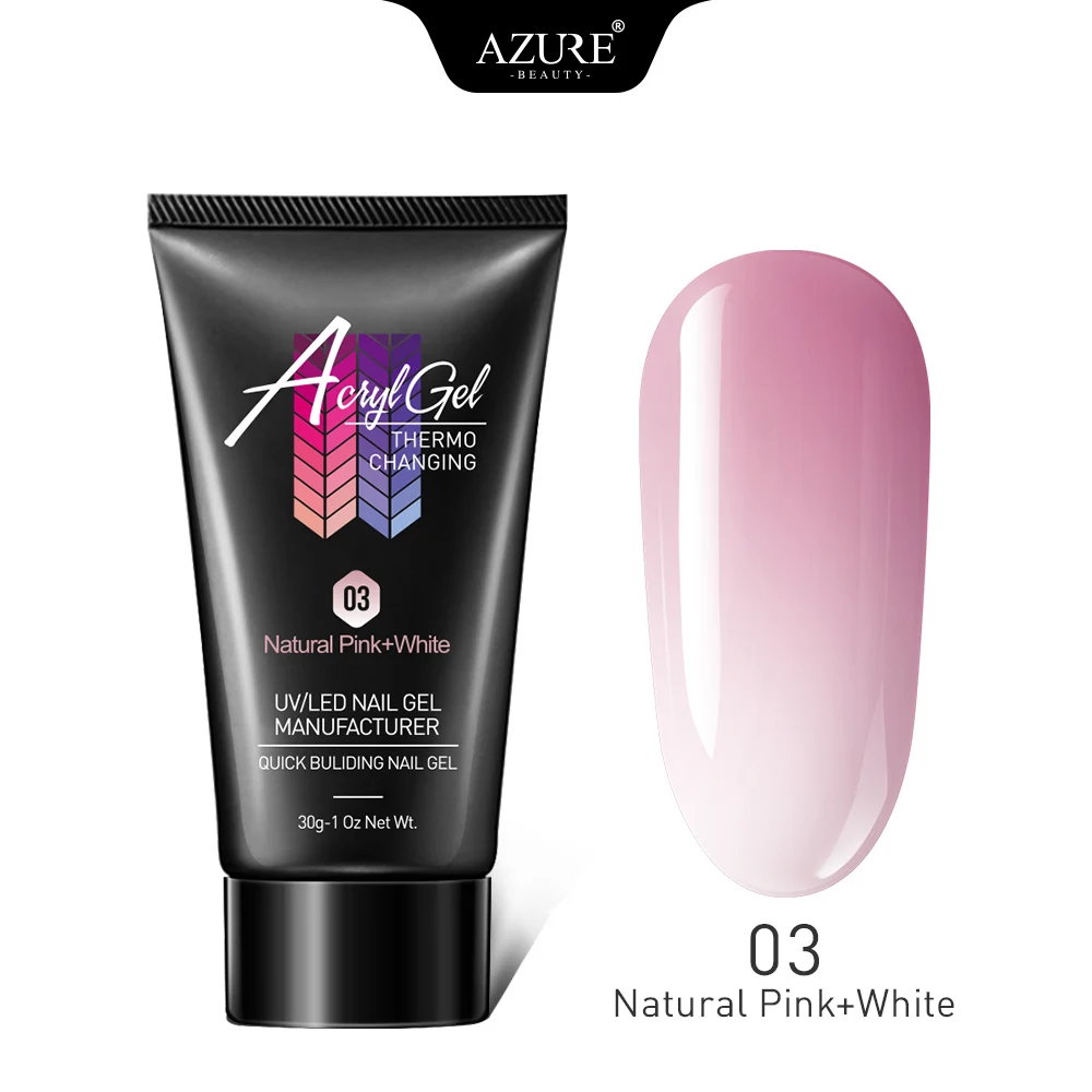 Azure beauty 30 г УФ-гель для дизайна ногтей с кристаллами, СВЕТОДИОДНЫЙ УФ-гель для ногтей - Цвет: 3