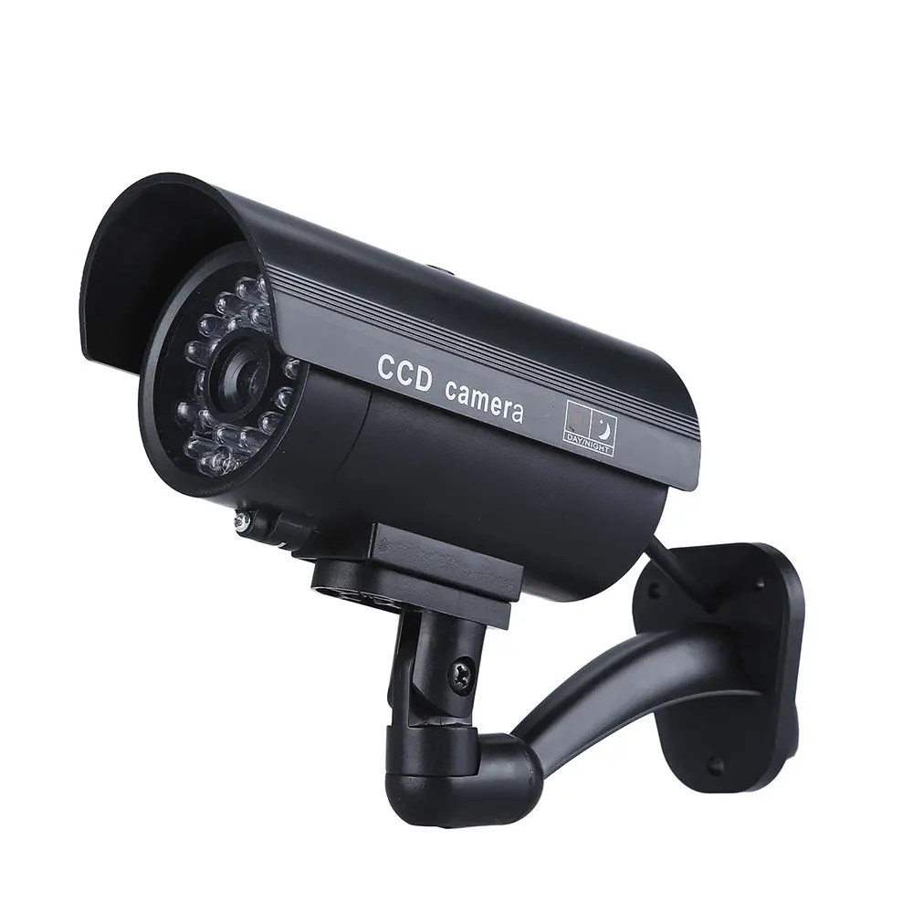 Поддельная Крытый видеонаблюдения качество Камера мигает w/светодиодный ночной