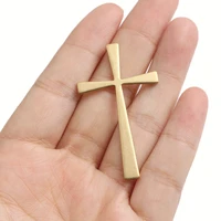 10pcsset fashion large cross charms pendants for diy earrings necklace making findings geometric brass jewelry accessories
