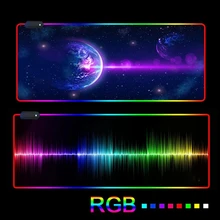 Gaming Mouse Pad Large 90x40cm Mousepad RGB World Map Desk Mat Computer Desk Pad Gamer Mouspad Gaming LED Keyboard Mat 2021 New