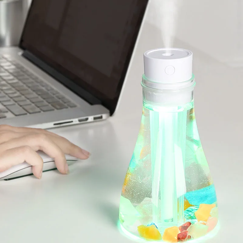 500 мл Желая бутылка увлажнитель воздуха с красочным ночным светом ароматизатор