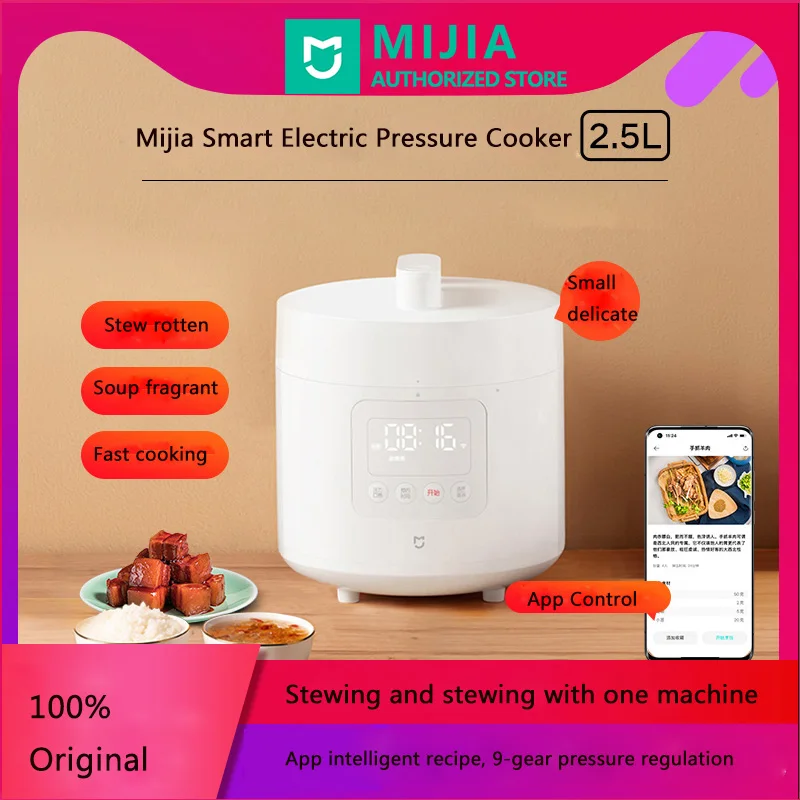

Электрическая рисоварка Xiaomi Mijia 650 л, Вт, умная электрическая скороварка, горшок из нержавеющей стали, внутренняя кухонная с управлением чер...