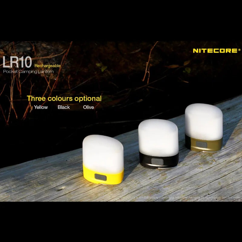 

NITECORE LR10 Camping Lantern 250Lumens Rechargeable 9 high CRI LEDs Built-in 1200mAh Li-ion Battery Outdoor Lighting