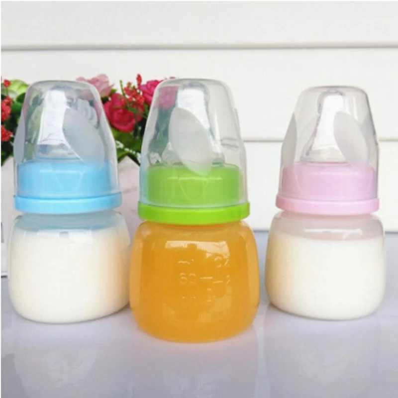 

Portable Baby Mini Feeding Nursing Bottle Safe Newborn Kids Nursing Care Feeder Fruit Juice Milk Bottles 60Ml Phthalate Free New
