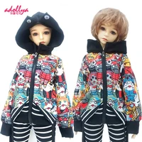adollya doll accessories bjd doll clothes handsome dress up coat cool long sleeve cloth clothing for 13 bjd 60cm winter clothes
