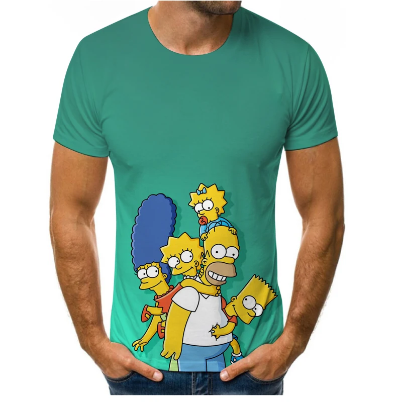 

Summer T-shirt Anime Cartoon 3D Printing Men and Women O-neck Casual T-shirt Street Clothing Hip Hop Cool Super Loose