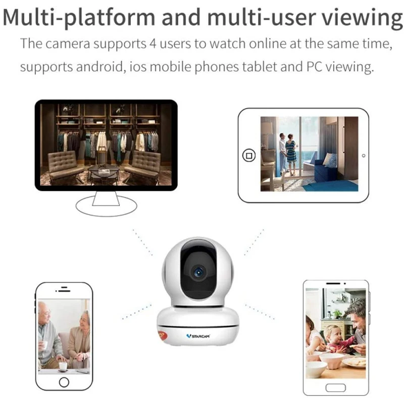 

Vstarcam C46S IP Camera AP mode 1080P WIFI Network Camera Audio Record Wireless CCTV P2P Pet Camera Baby Monitor