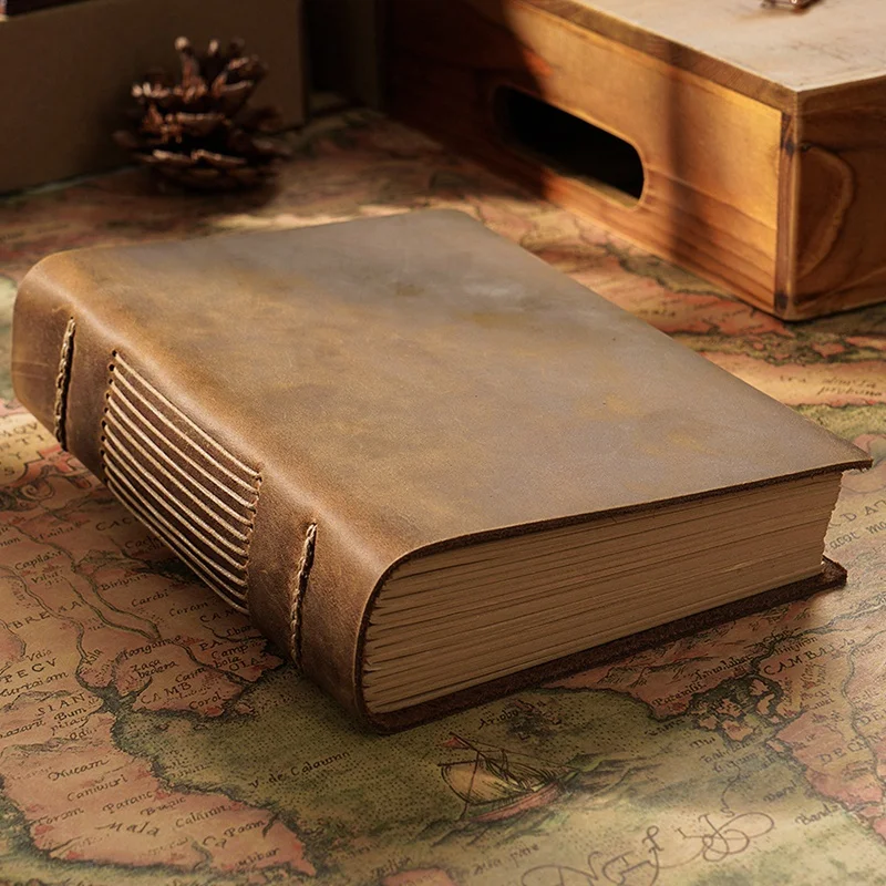 Ретро Блокнот ручной работы эскиз ретро кожаный блокнот Эко Бумага Креативный