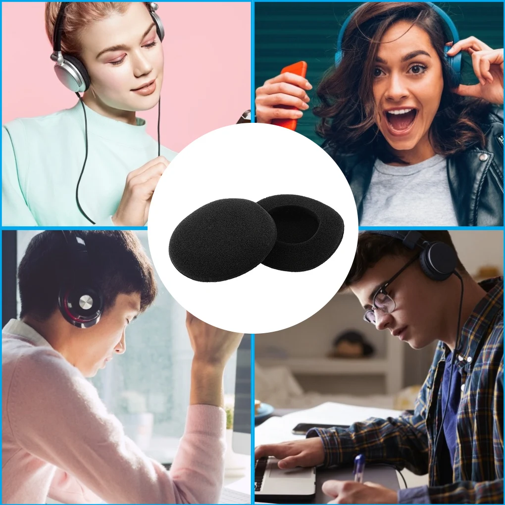

8 шт., сменные амбушюры для наушников Logitech H800, 5,5 см