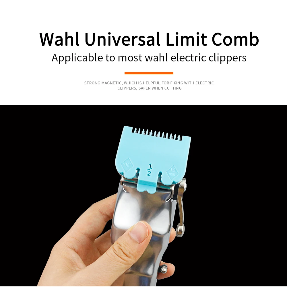 

Colorful Guide Combs Kit Plastic Buckle Hair Clipper Guards Replacement Limit Comb Universal Hair Clipper Guide Comb For Wahl