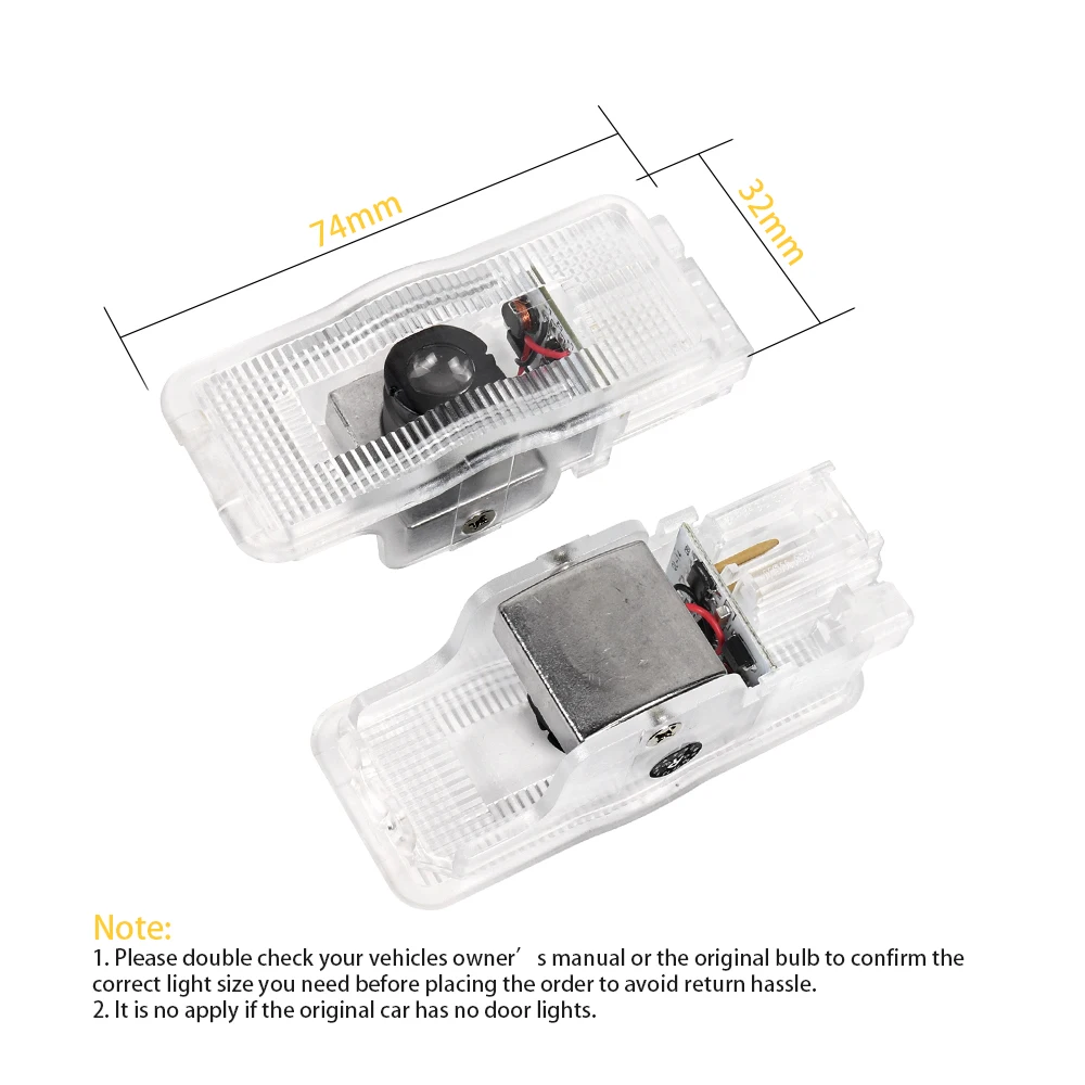2X светодиодный 3D автомобиля Призрак Лазерная двери проектор Добро пожаловать