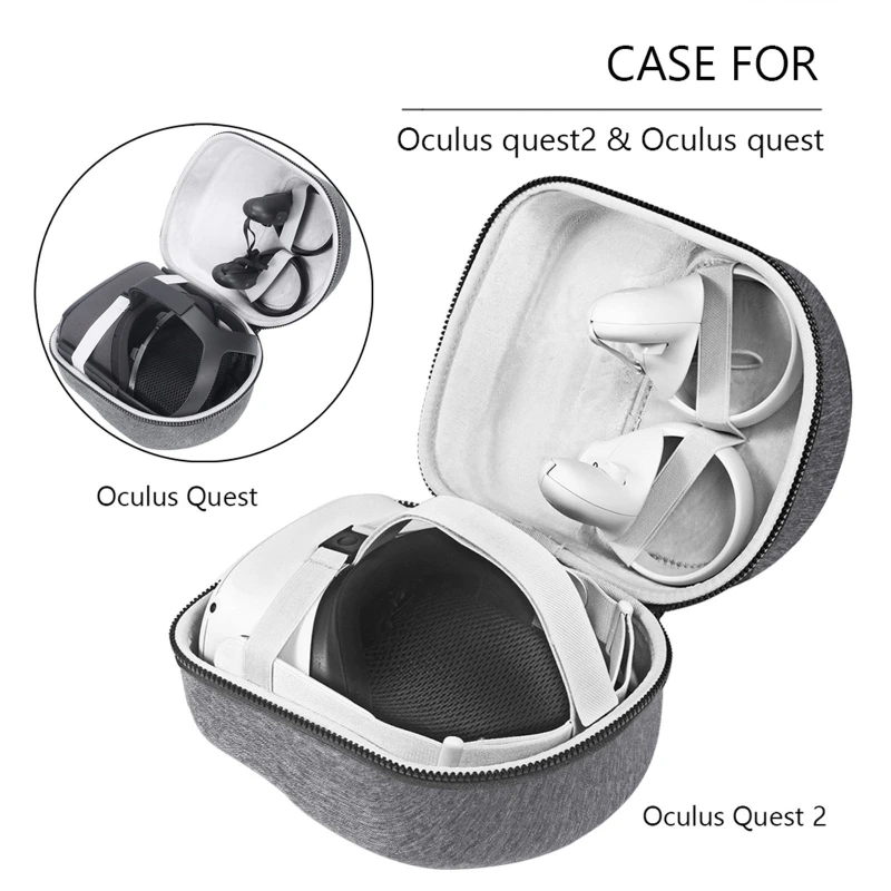 

Portable Hard EVA Pouch Protective Cover Storage Bag Box Carrying Case for -Oculus Quest 2 VR Headset and Accessories