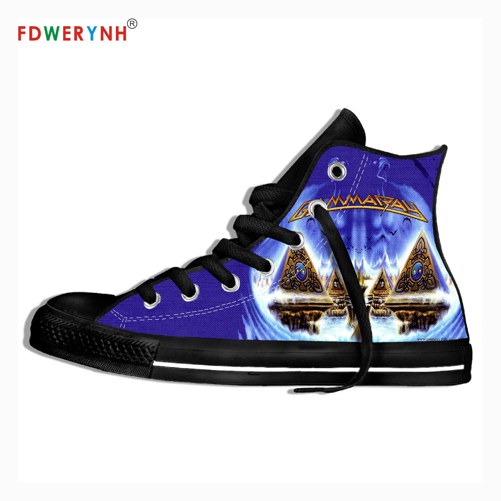 

Men Walking Shoes Black Gamma Ray Band Most Influential Metal Bands Of All Time Cool Street Breathable Canvas Shoes