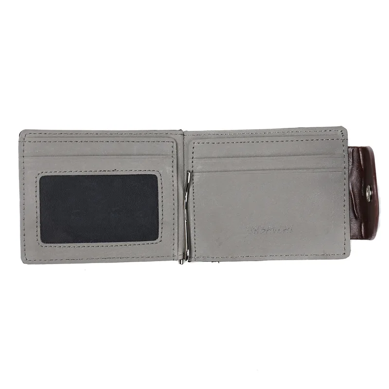 Винтажный кошелек из искусственной кожи Короткие Двойные кошельки мужской Carteira