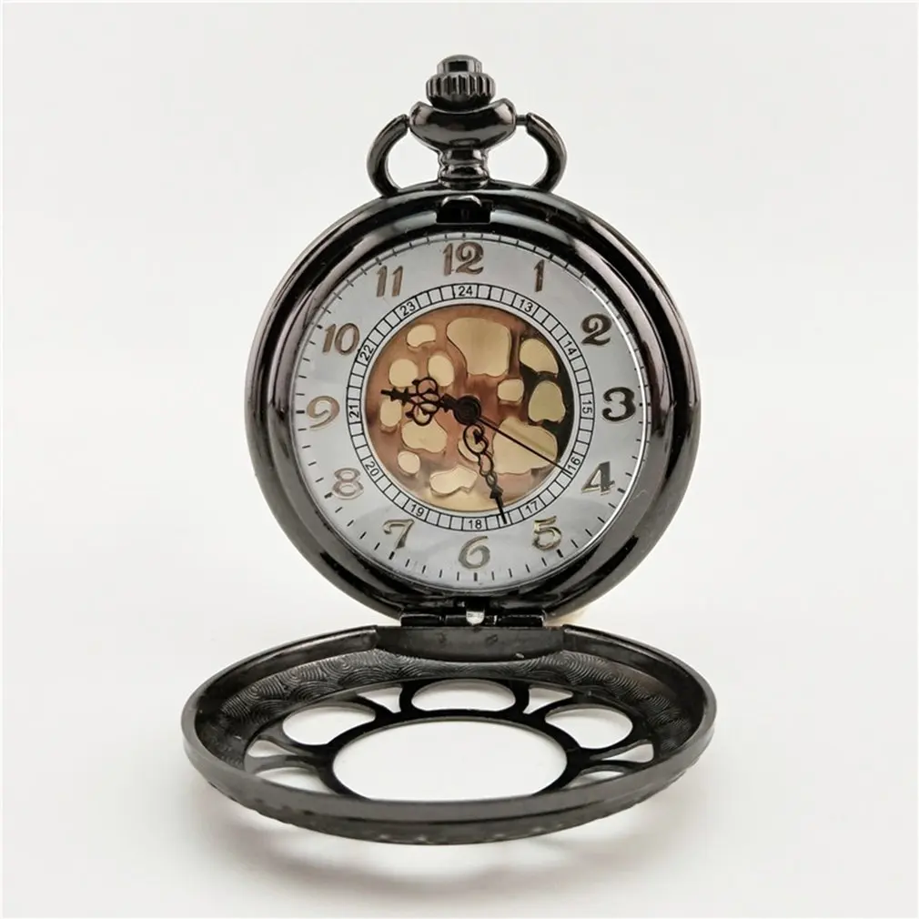 Антикварные карманные часы с вырезами цветок унисекс винтажное прозрачное ретро
