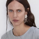 Висячие серьги FASHIONSNOOPS из смолы с имитацией жемчуга, в стиле бохо, Подвесные серьги из бисера, ювелирные изделия для свадебной вечеринки, оптовая продажа 2019