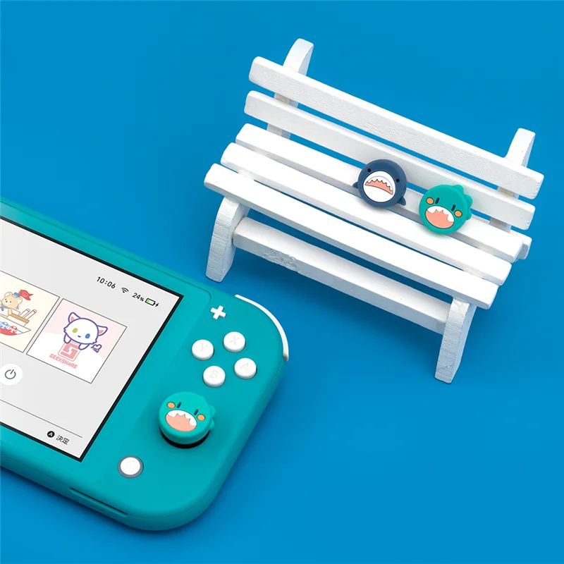 GeekShare Nintendo Switch Joy con ручка для большого пальца крышка силиконовый Дракон Акула